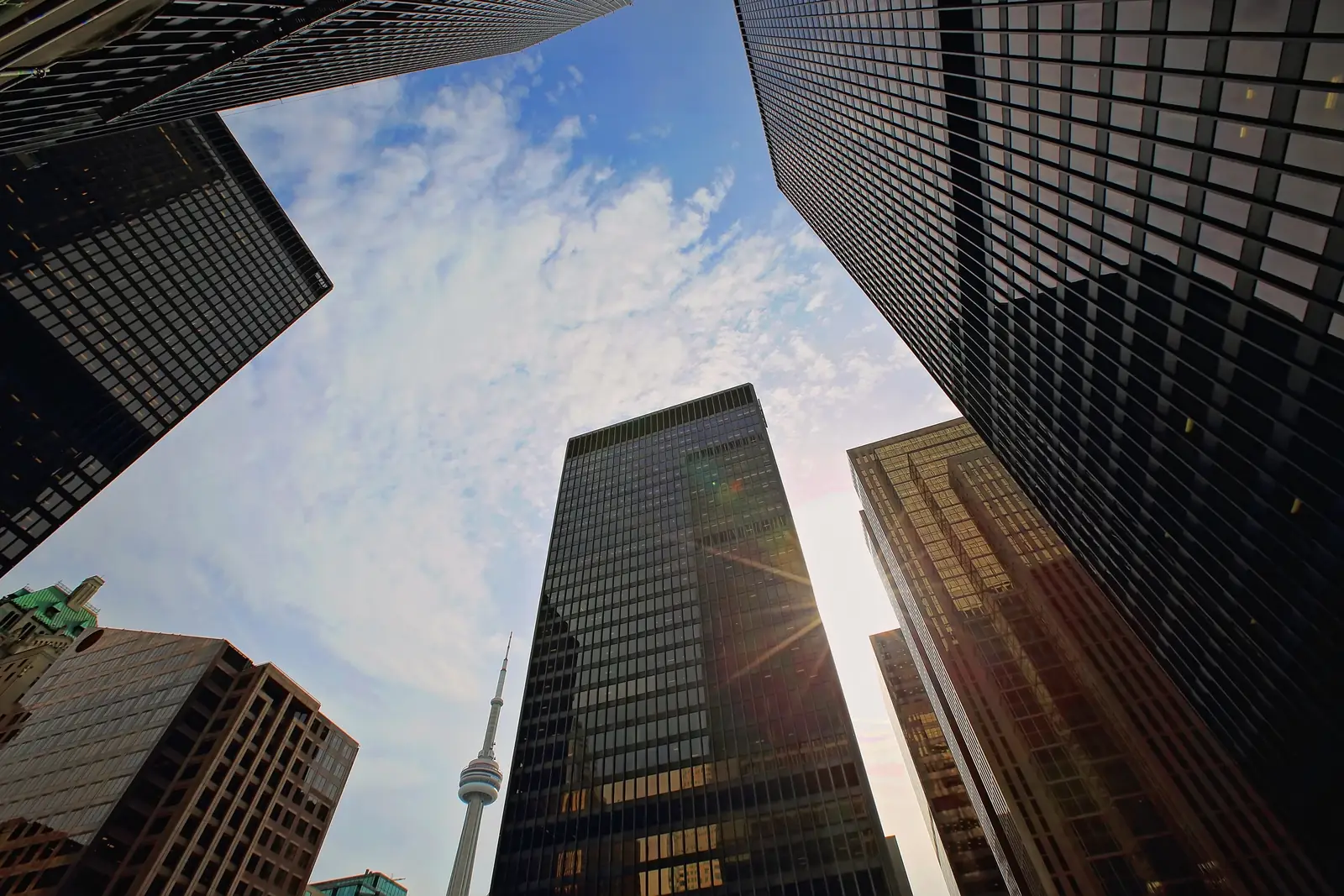 Financial district. Stock photo.